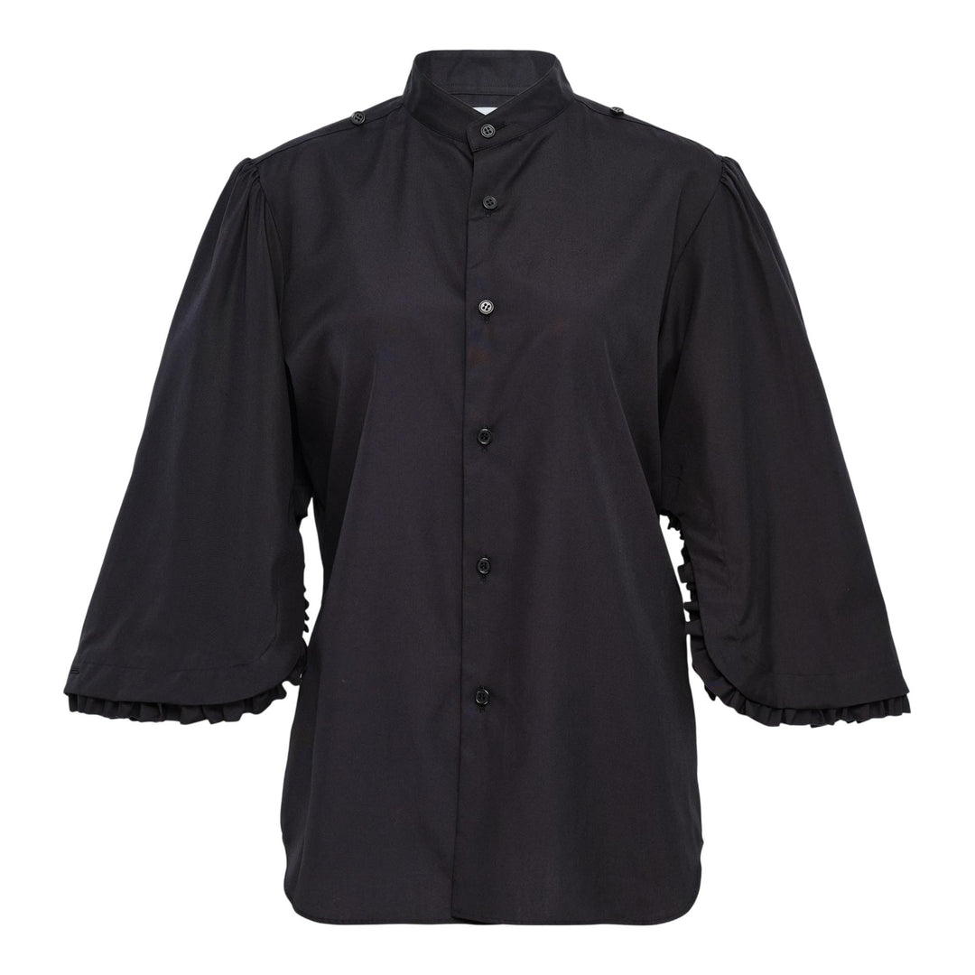 Club21 - Noir Kei Ninomiya - Cotton Broad Top - BLOUSES - Black