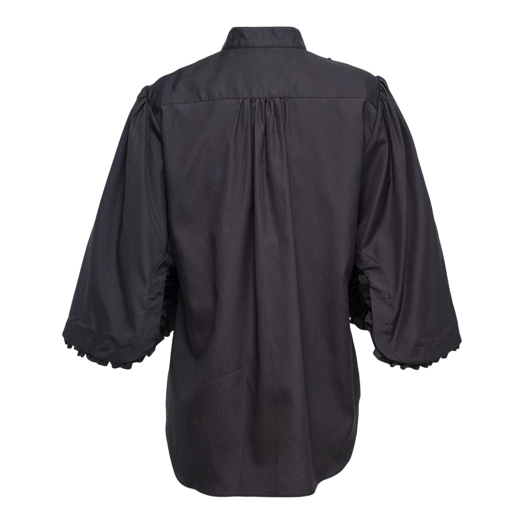 Club21 - Noir Kei Ninomiya - Cotton Broad Top - BLOUSES - Black