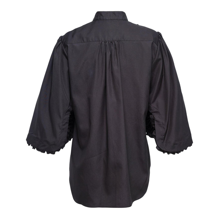 Club21 - Noir Kei Ninomiya - Cotton Broad Top - BLOUSES - Black
