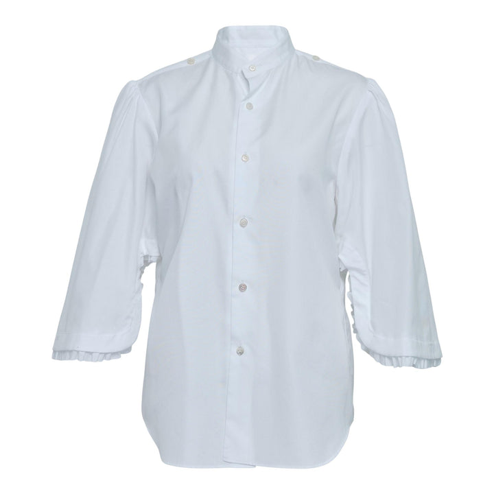 Club21 - Noir Kei Ninomiya - Cotton Broad Top - BLOUSES - White