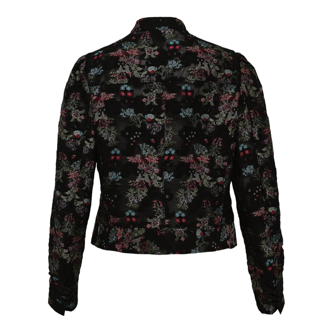 Club21 - Noir Kei Ninomiya - Floral Pattern Cut Jacquard Jacket - JACKETS - Multi