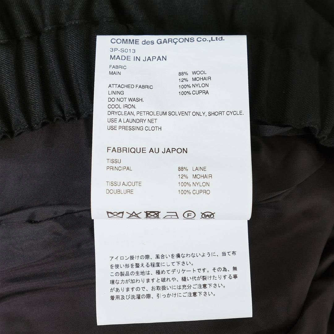 Club21 - Noir Kei Ninomiya - Wool Doeskin X Nylon Tulle Skirt - SKIRTS - Black
