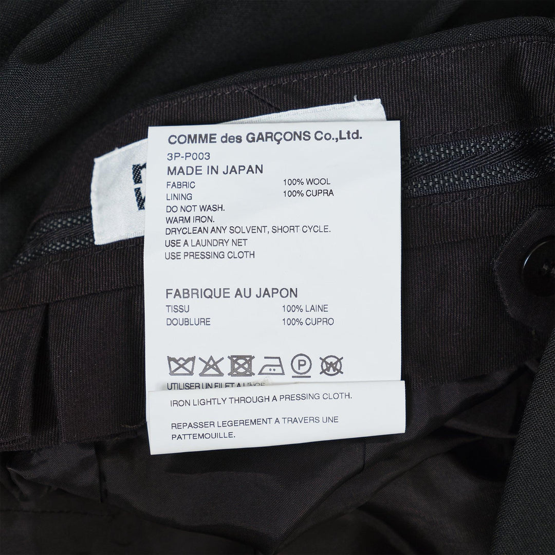 Club21 - Noir Kei Ninomiya - Wool Oxford Pants - PANTS - Black