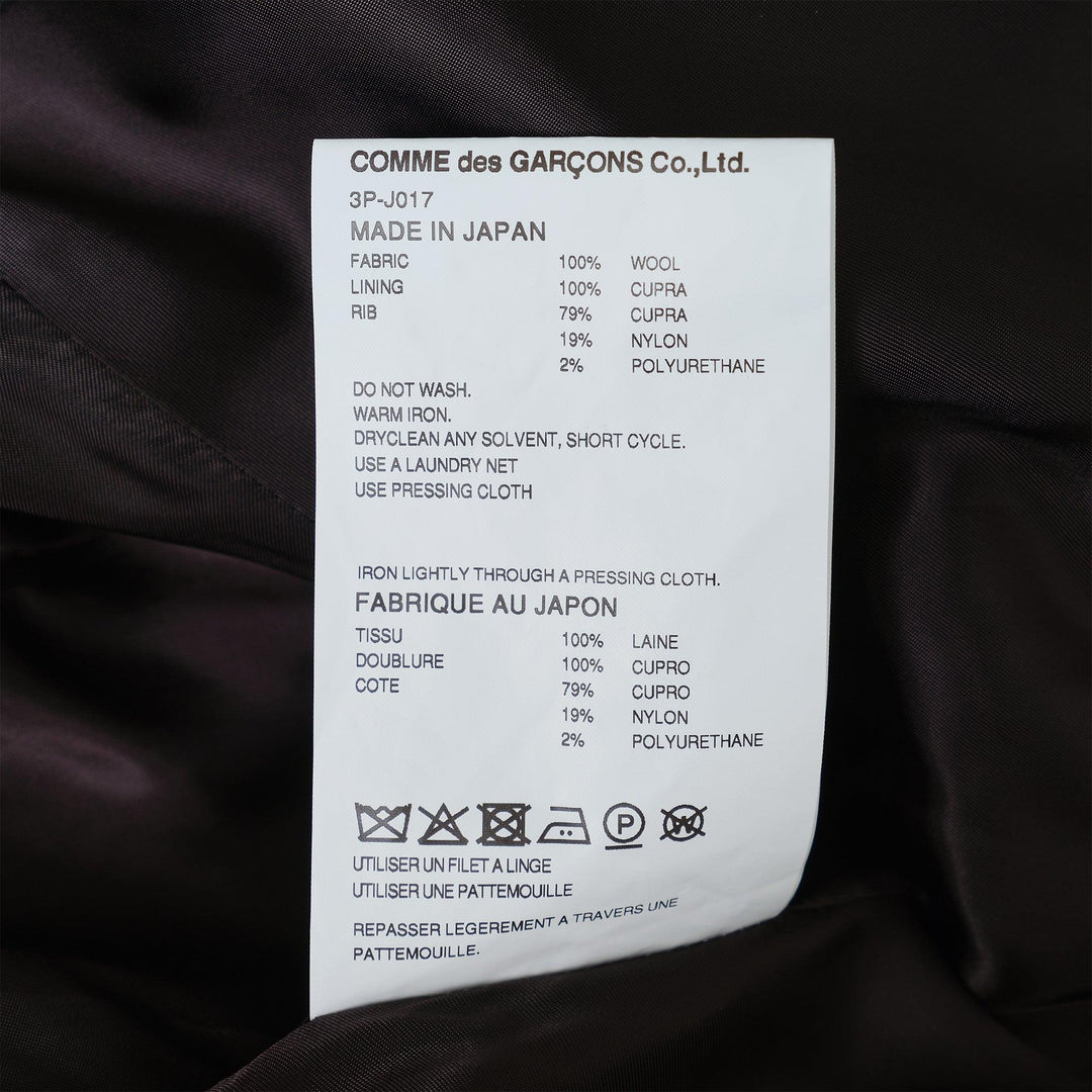 Club21 - Noir Kei Ninomiya - Wool Tropical Jacket - JACKETS - Black