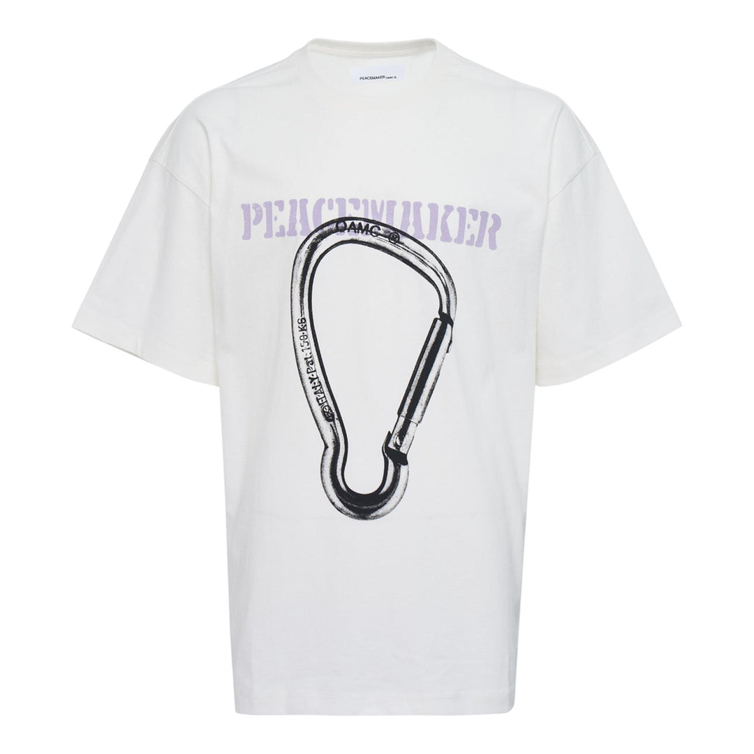 Club21 - OAMC Peacemaker - Loose Fit T-Shirt Carabinier Print - TEES - White