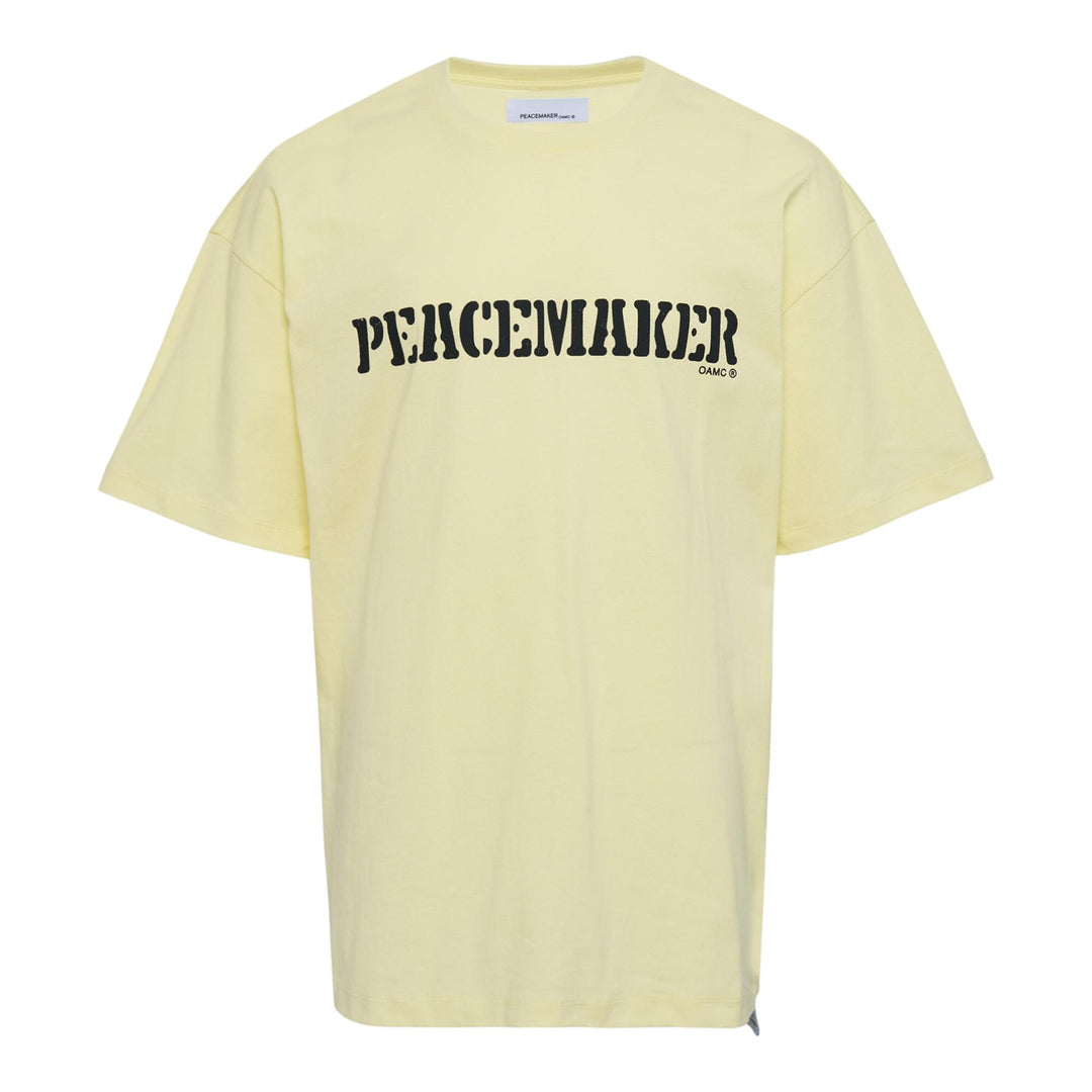 Club21 - OAMC Peacemaker - Loose Fit T-Shirt Flower Print - TEES - Yellow
