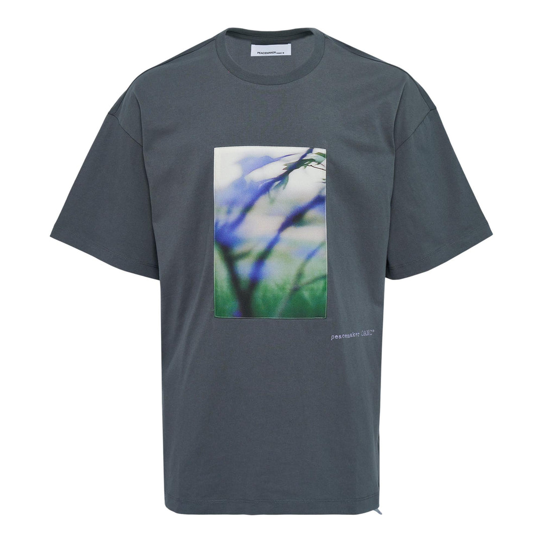 Club21 - OAMC Peacemaker - Loose Fit T-Shirt Landart Print - TEES - Grey