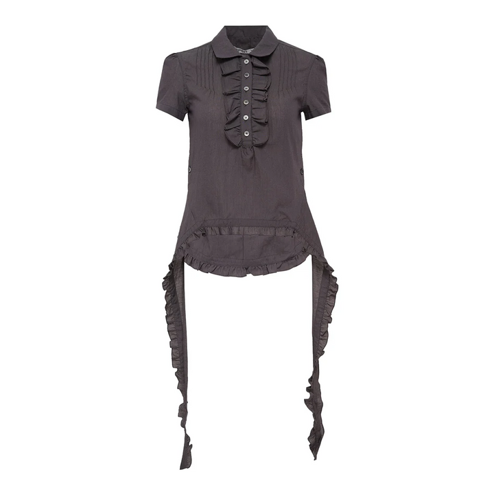 Ruffle Polo Shirt