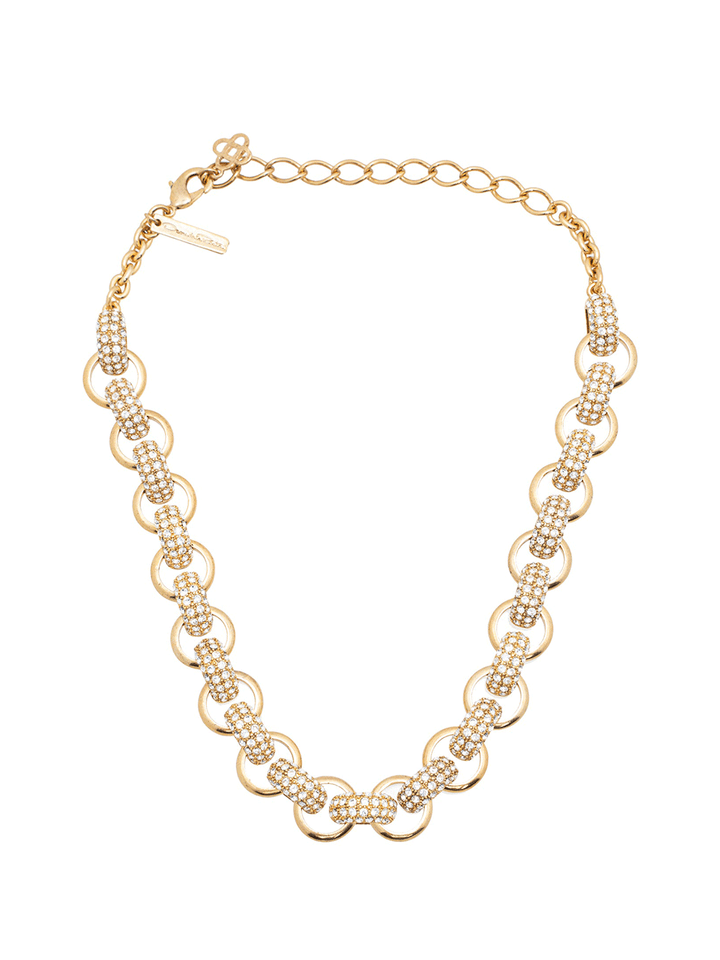 Oscar-de-la-Renta-Pave-Bull-Horn-Link-Necklace-Light-Blue-1