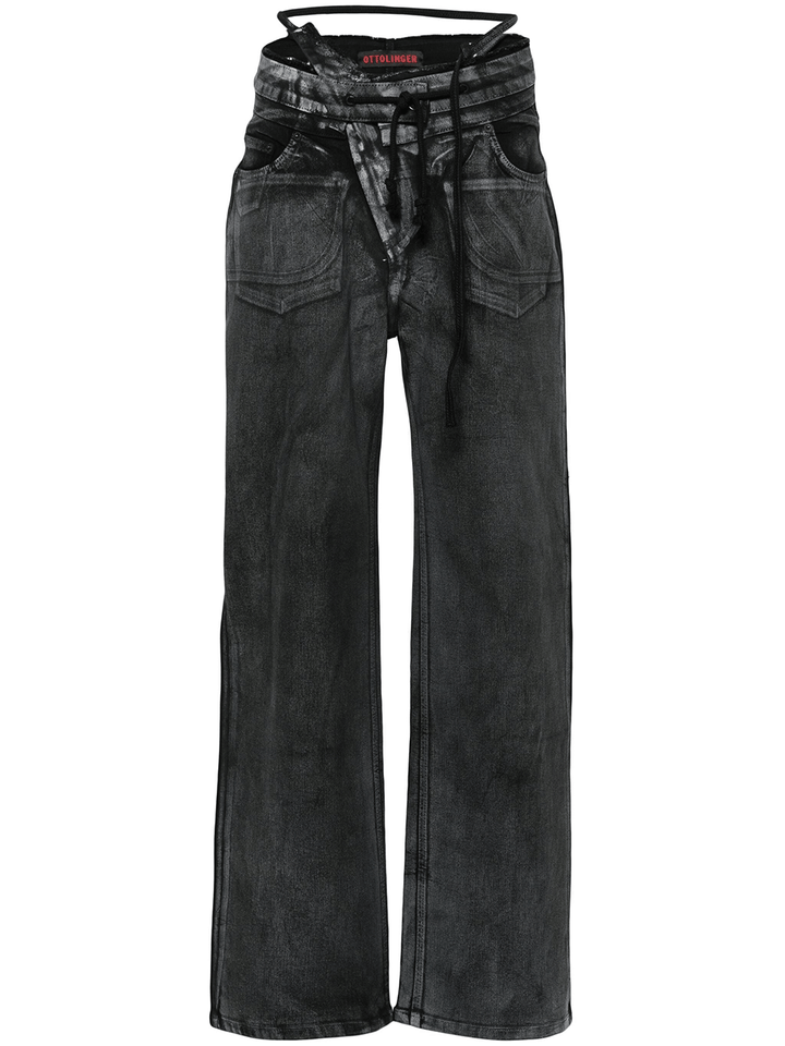 Ottolinger-Double-Fold-Pants-Black-1