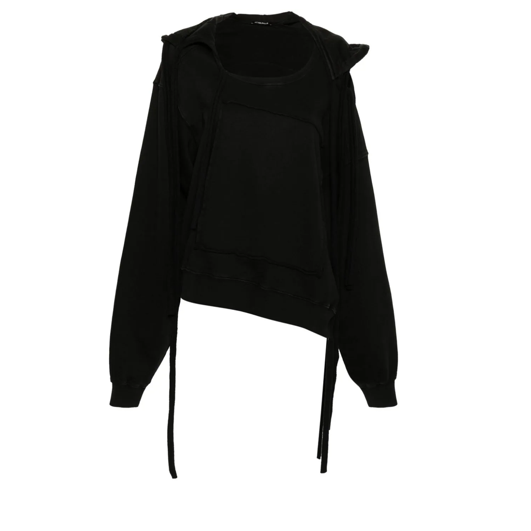 Ottolinger_Deconstructed_Hoodie_Black