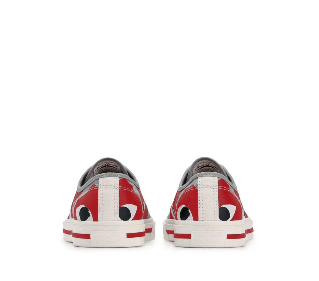 PLAY Comme des Gar??ons PLAY Converse Jack Purcell Grey Red 3