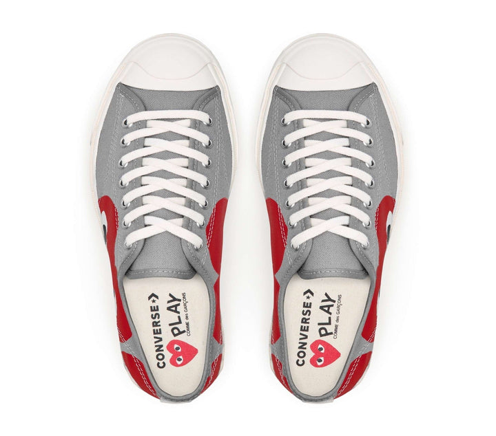 PLAY Comme des Gar??ons PLAY Converse Jack Purcell Grey Red 4