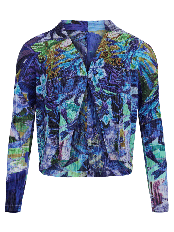 PLEATS-PLEASE-ISSEY-MIYAKE-AURORA-JUNGLE-Cardigan-Blue-1