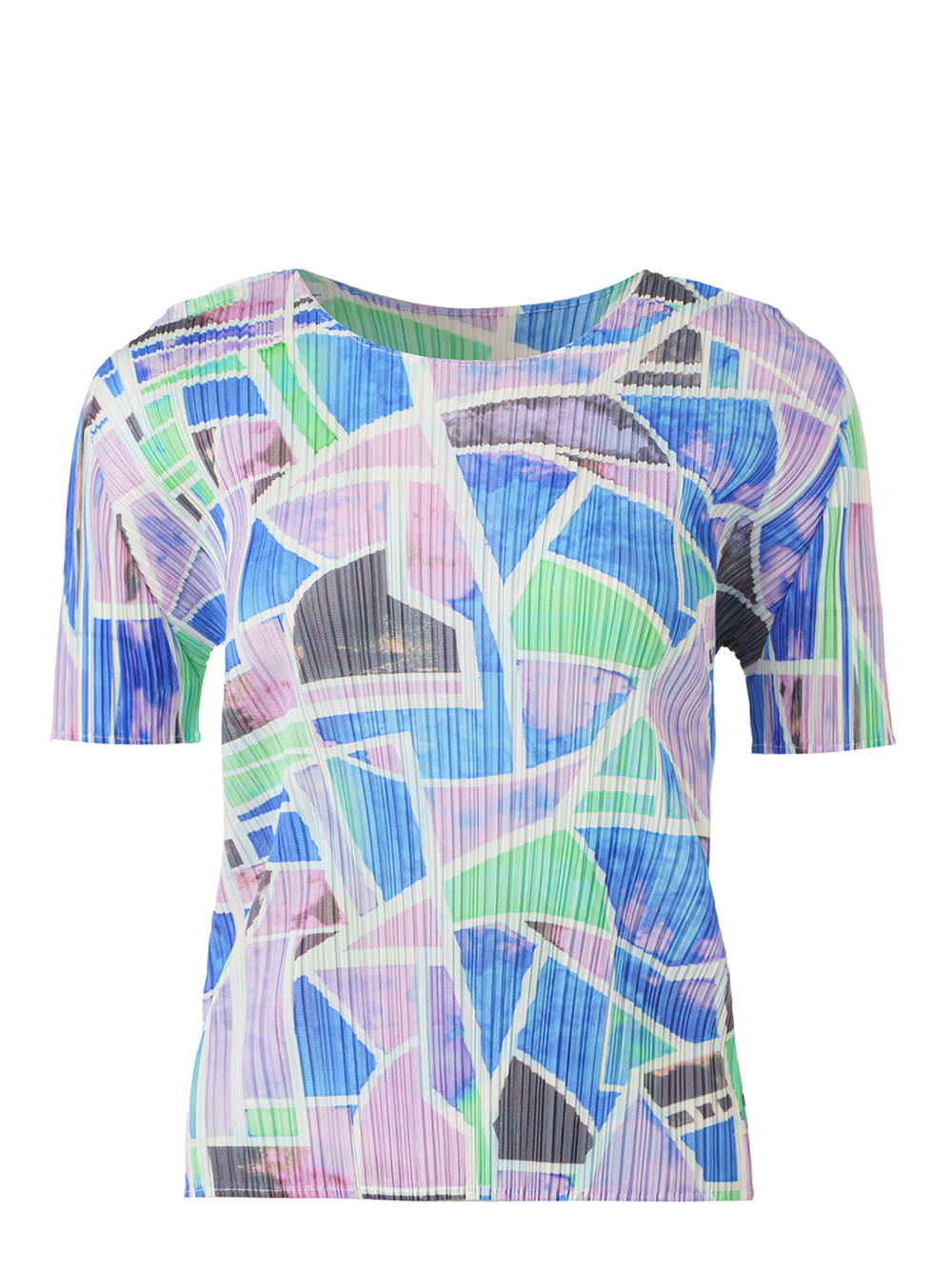 PLEATS PLEASE ISSEY MIYAKE CANAL Shirt Blue Pink 1