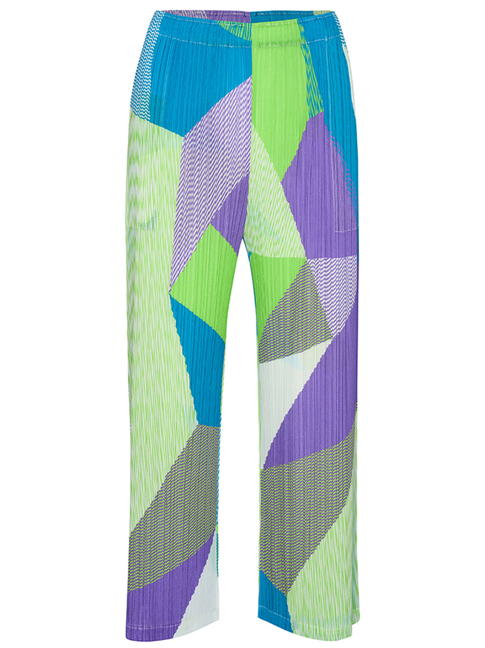 PLEATS-PLEASE-ISSEY-MIYAKE-Crossroad-Pants-Lime-Green-1