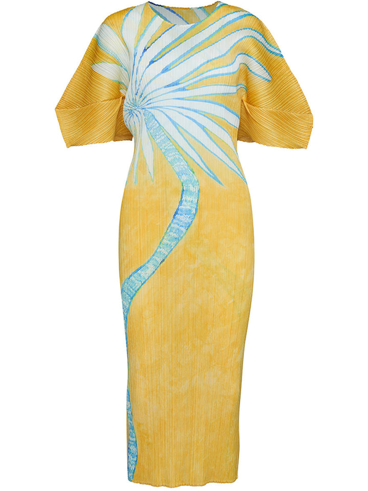 PLEATS-PLEASE-ISSEY-MIYAKE-ICE-DESERT-Dress-2-Yellow-1