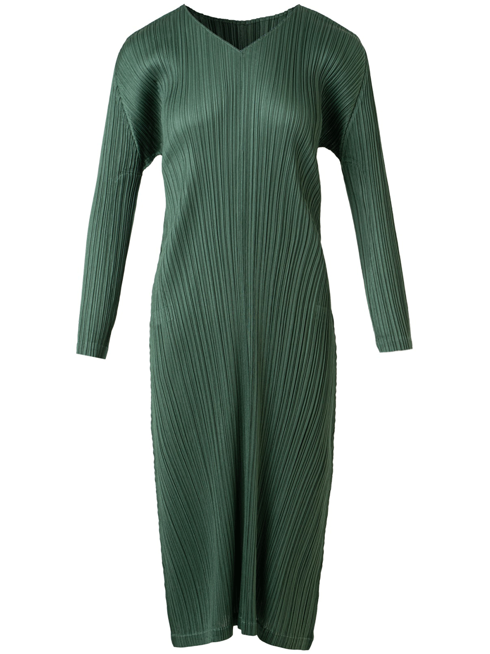 PLEATS-PLEASE-ISSEY-MIYAKE-MONTHLY-COLORS---DECEMBER-Dress-Moss-Green-1