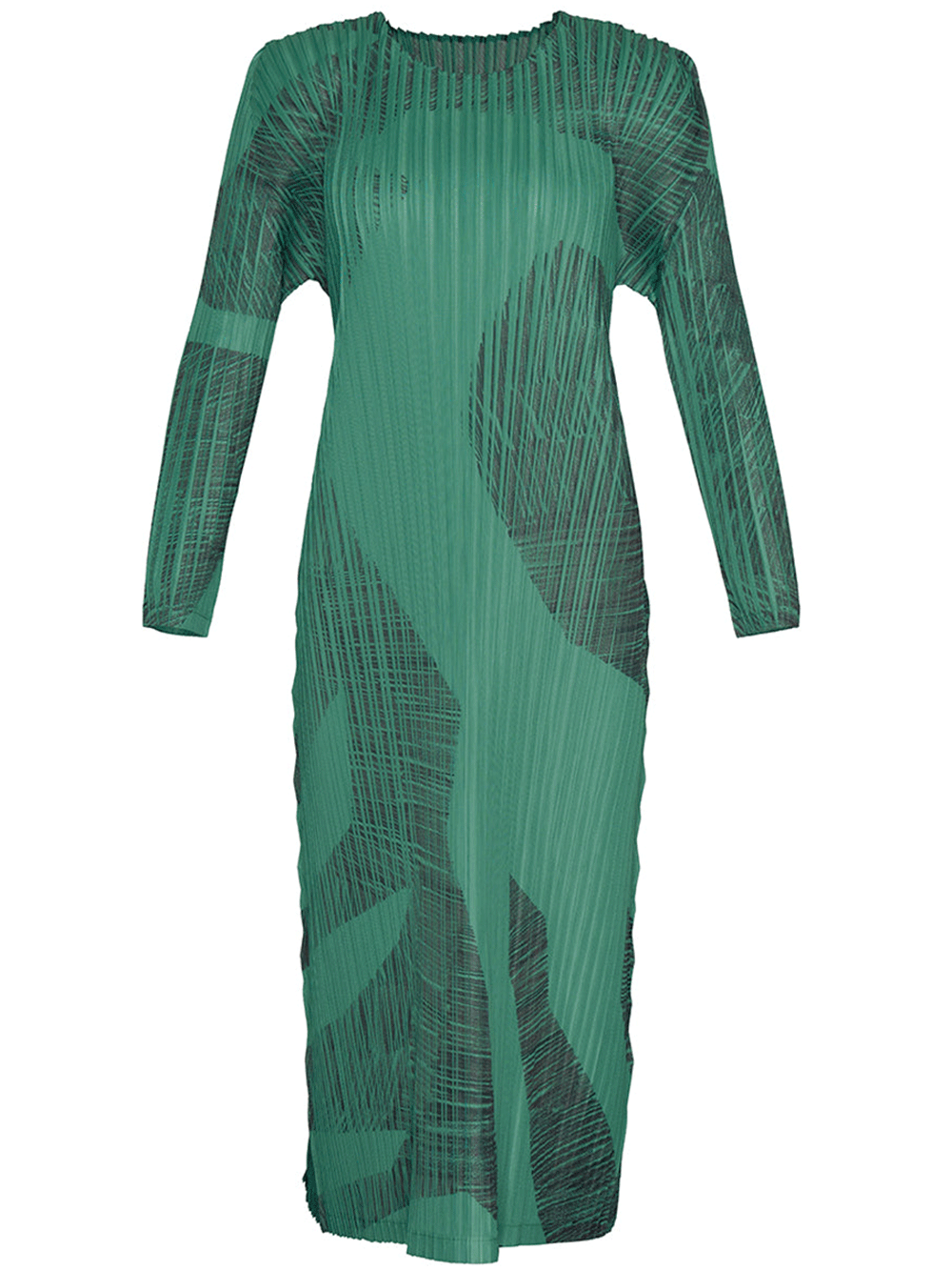 PLEATS-PLEASE-ISSEY-MIYAKE-POLAR-CACTUS-Dress-Green-1