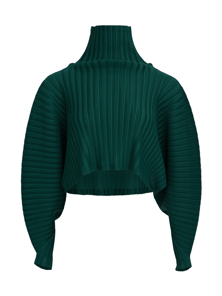 PLEATS-PLEASE-ISSEY-MIYAKE-RIB-PLEATS-DECEMBER-Shirt-Dark-Green-1