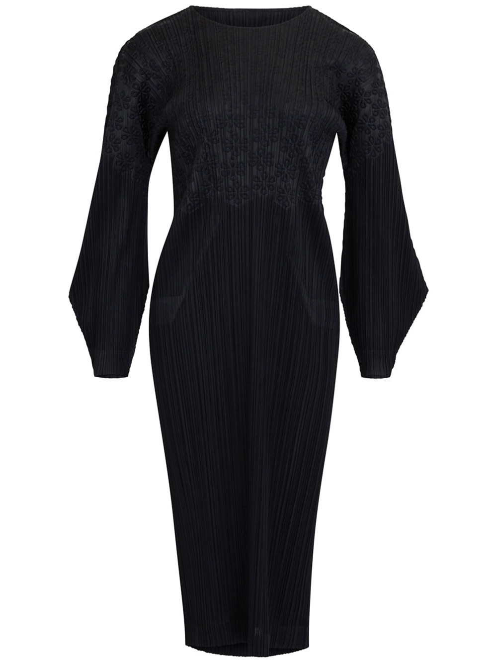 PLEATS-PLEASE-ISSEY-MIYAKE-SNOWDROP-Dress-Black-1