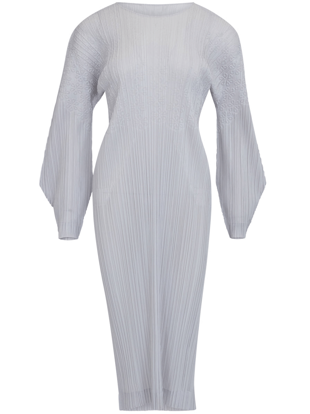 PLEATS-PLEASE-ISSEY-MIYAKE-SNOWDROP-Dress-Light-Gray-1