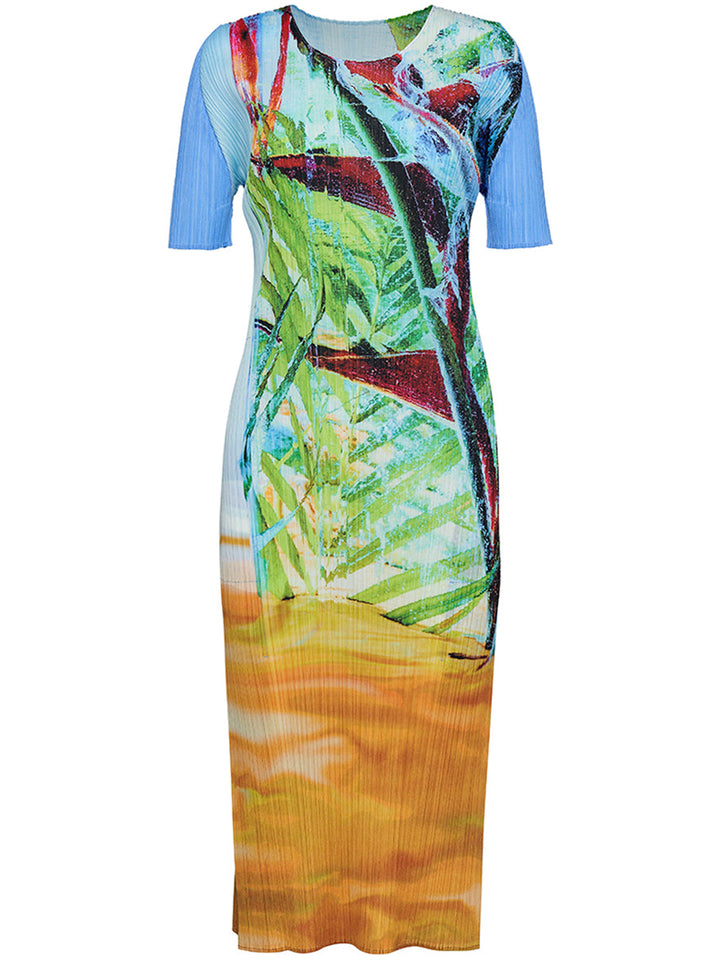 PLEATS-PLEASE-ISSEY-MIYAKE-TROPICAL-WINTER-Dress-Blue_1