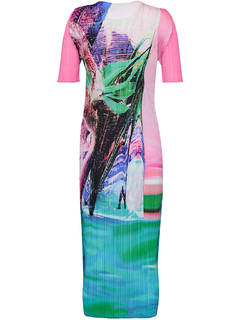 PLEATS-PLEASE-ISSEY-MIYAKE-TROPICAL-WINTER-Dress-Pink-2