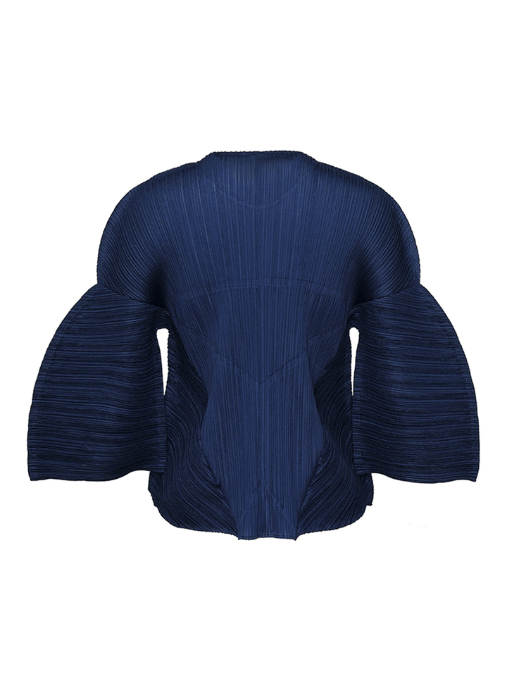 PLEATSPLEASEISSEYMIYAKE-FROZENFLOWERShirt-Navy-2