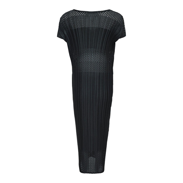 Club21 - PLEATS PLEASE ISSEY MIYAKE - A-Poc Flicker Dress - KNIT DRESSES - Charcoal Gray