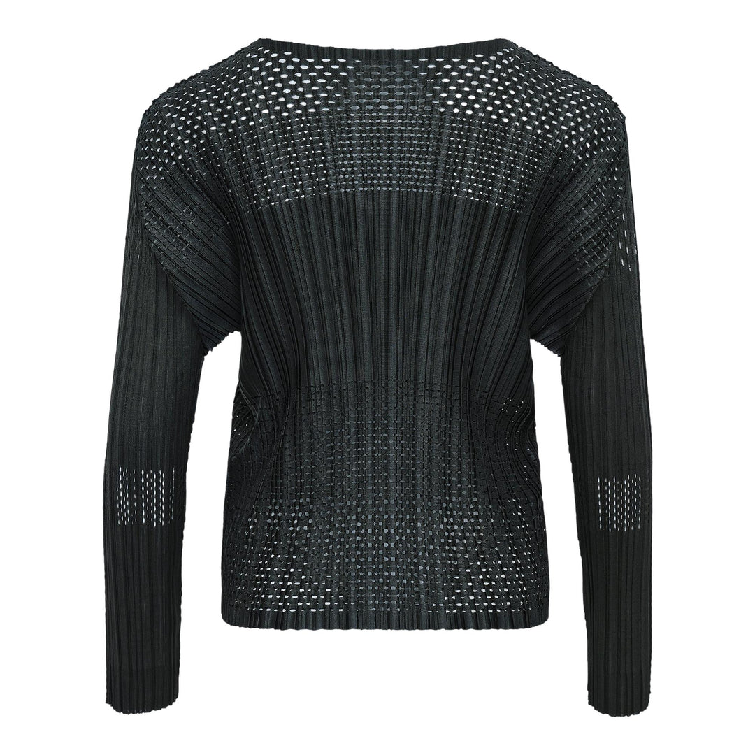 Club21 - PLEATS PLEASE ISSEY MIYAKE - A-Poc Flicker Shirt - KNIT TOPS - Charcoal Gray
