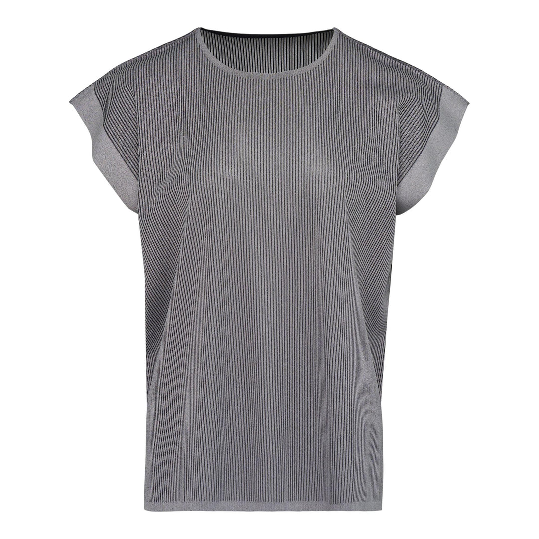 Club21 - PLEATS PLEASE ISSEY MIYAKE - A-Poc Form Shirt - KNIT TOPS - Black