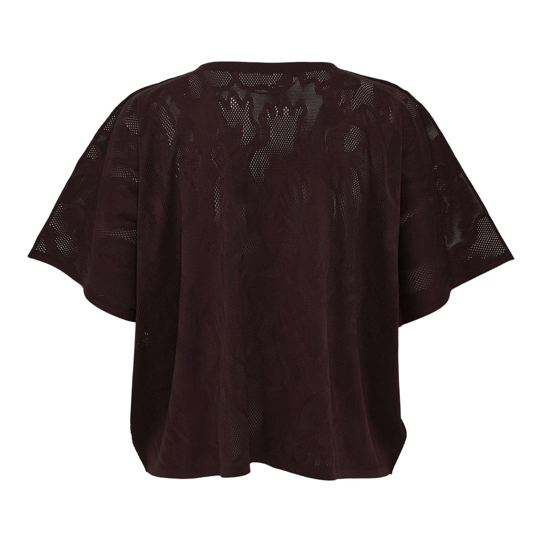 Club21 - PLEATS PLEASE ISSEY MIYAKE - A-Poc Hopping Shirt - KNIT TOPS - Dark Brown
