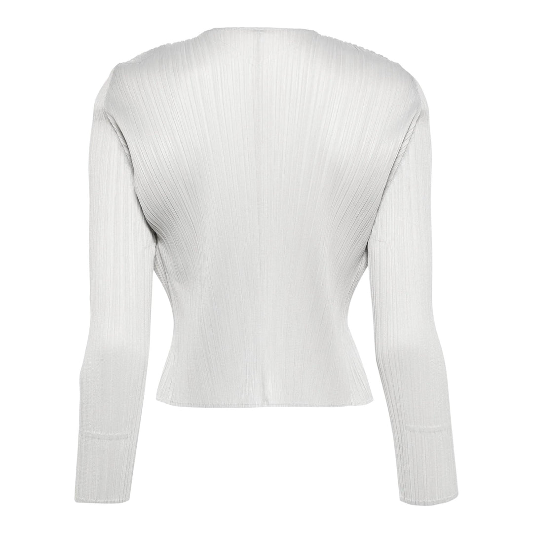 Club21 - PLEATS PLEASE ISSEY MIYAKE - Basics Cardigan - PLEATED CARDIGANS - Light Gray