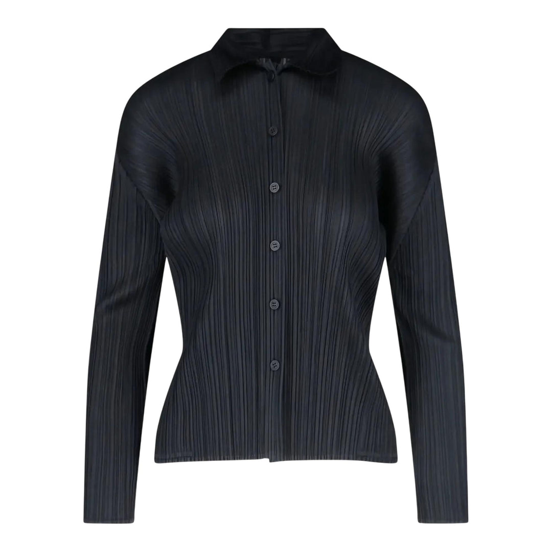 Club21 - PLEATS PLEASE ISSEY MIYAKE - Basics Shirt - PLEATED CARDIGANS - Black