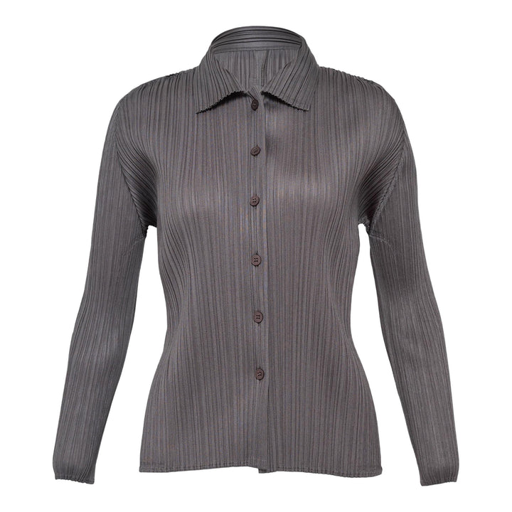 Club21 - PLEATS PLEASE ISSEY MIYAKE - Basics Shirt - PLEATED CARDIGANS - Gray