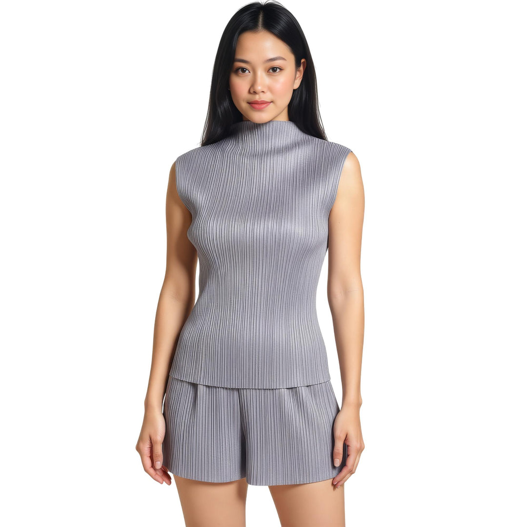 Club21 - PLEATS PLEASE ISSEY MIYAKE - Basics Shirt - PLEATED TOPS - Gray