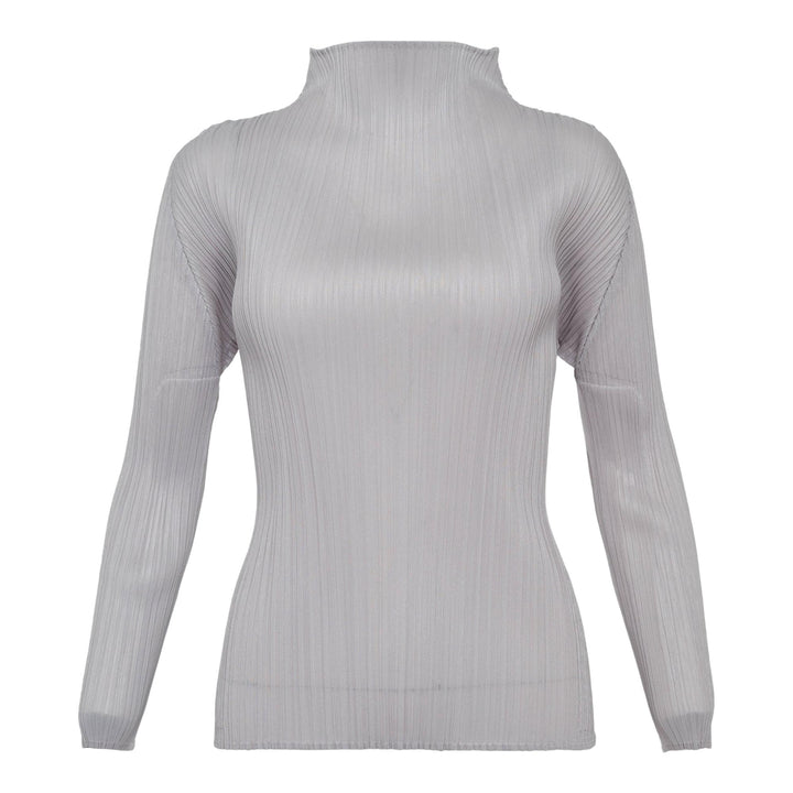 Club21 - PLEATS PLEASE ISSEY MIYAKE - Basics Shirt - PLEATED TOPS - Light Gray
