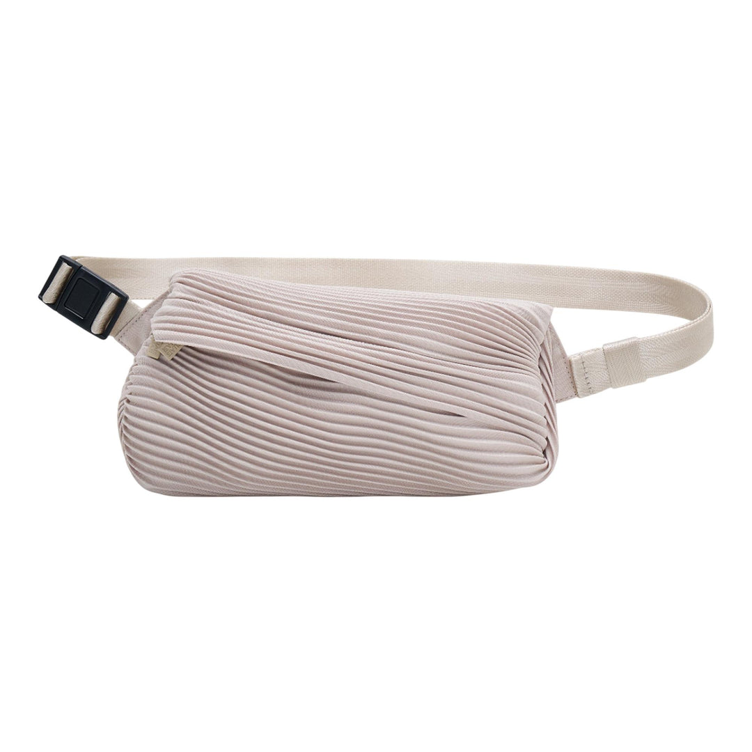 Club21 - PLEATS PLEASE ISSEY MIYAKE - Bias Pleats Waistbag - HANDBAGS - Light Beige