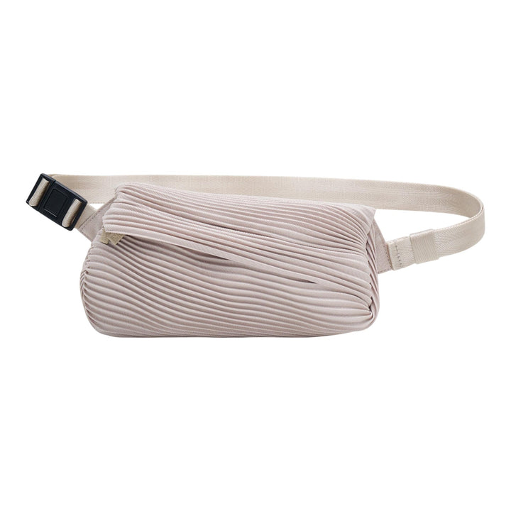 Club21 - PLEATS PLEASE ISSEY MIYAKE - Bias Pleats Waistbag - HANDBAGS - Light Beige