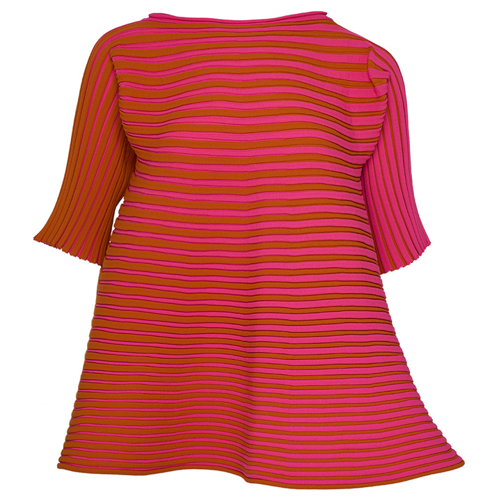 PLEATS_PLEASE_ISSEY_MIYAKE_Bounce_Knit_Shirt_Pink