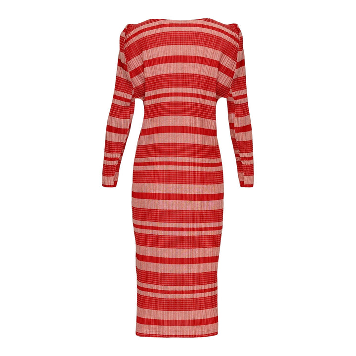 Club21 - PLEATS PLEASE ISSEY MIYAKE - Cotton Onion Dress - PLEATED DRESSES - Red