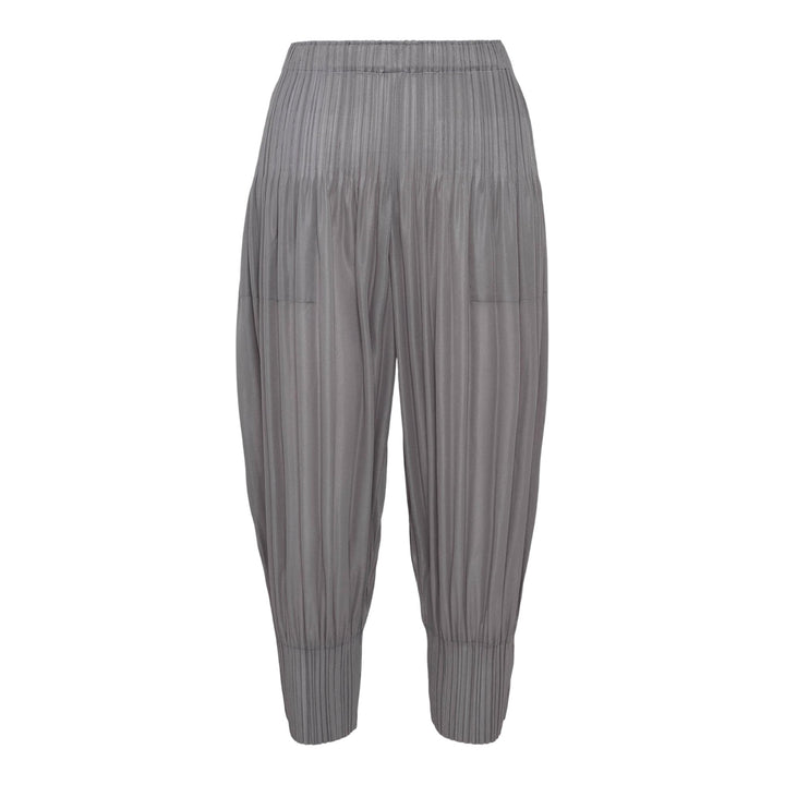 Club21 - PLEATS PLEASE ISSEY MIYAKE - Fluffy Basics Pants - PLEATED PANTS - Cool Gray