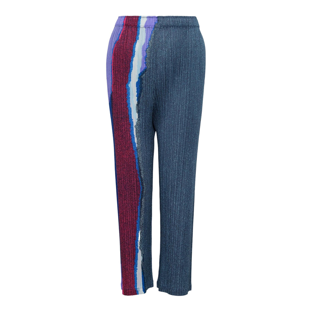 Club21 - PLEATS PLEASE ISSEY MIYAKE - Grainy Colors Pants - PLEATED PANTS - Dark Blue Gray