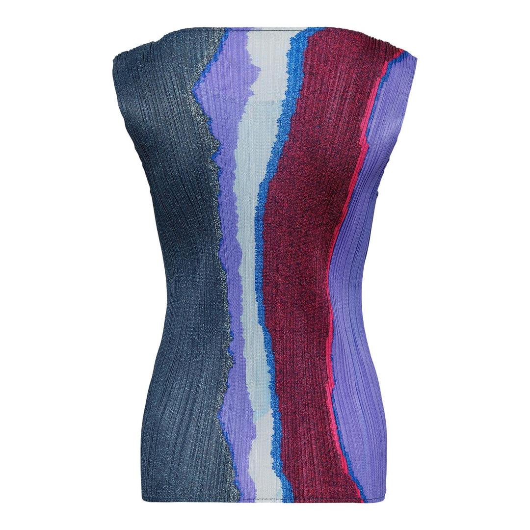 Club21 - PLEATS PLEASE ISSEY MIYAKE - Grainy Colors Shirt - PLEATED TANK TOPS - Dark Blue Gray
