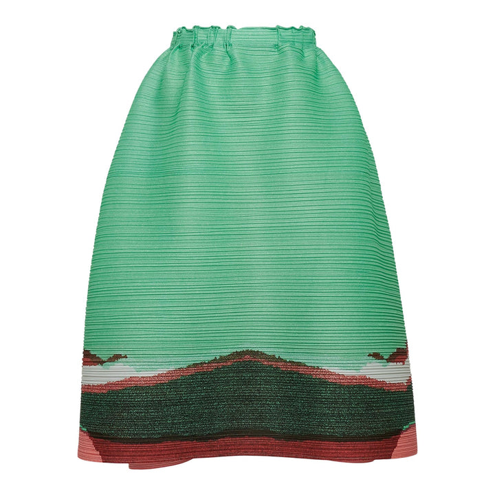Club21 - PLEATS PLEASE ISSEY MIYAKE - Grainy Colors Skirt - PLEATED SKIRTS - Mint Green