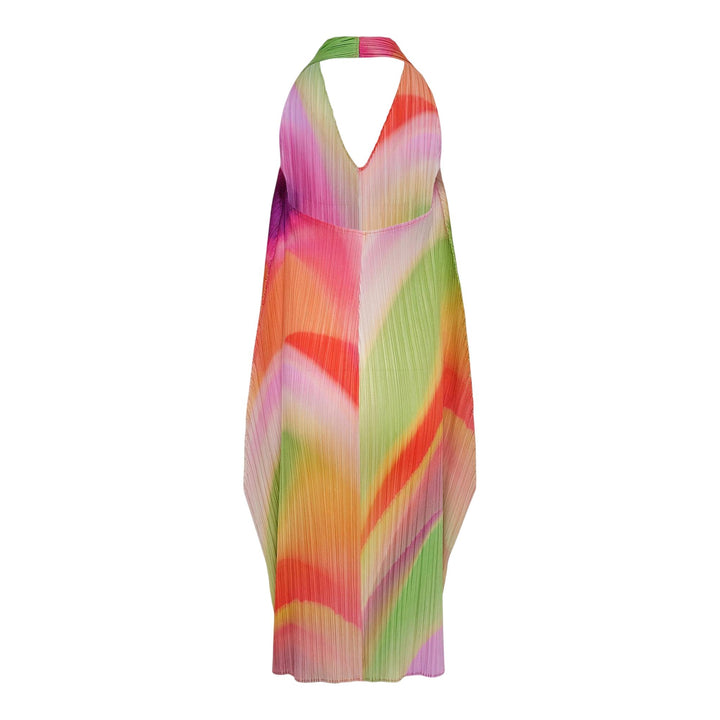 Club21 - PLEATS PLEASE ISSEY MIYAKE - Groove Halter Dress - PLEATED DRESSES - Bright Pink