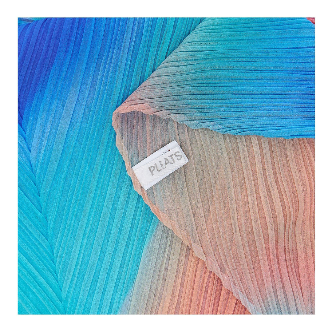 Club21 - PLEATS PLEASE ISSEY MIYAKE - Groove Scarf Stole - PLEATED SCARVES - Blue