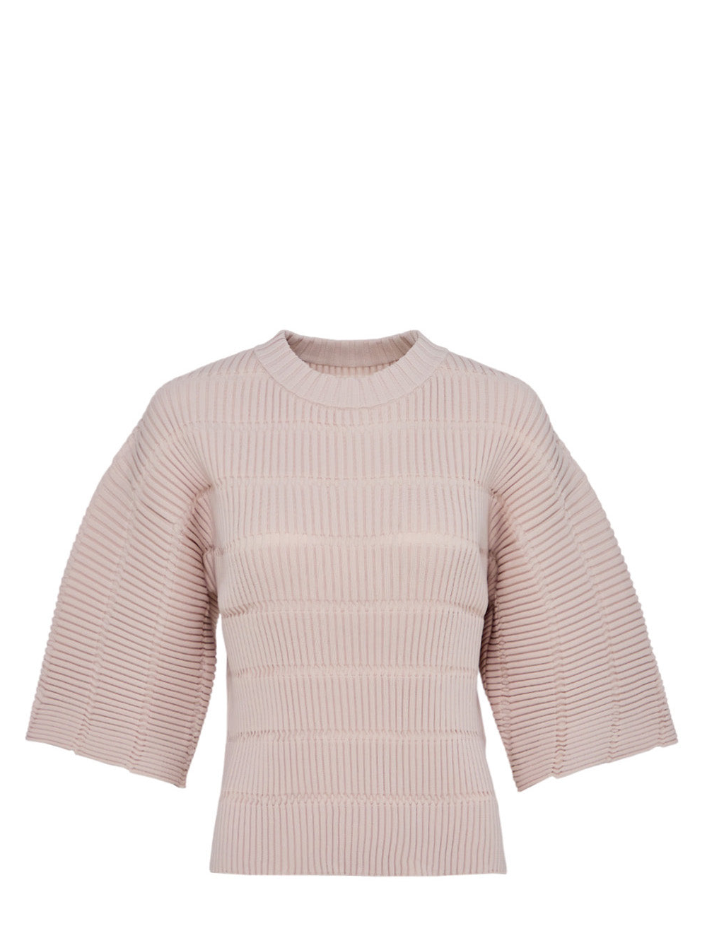 PLEATS_PLEASE_ISSEY_MIYAKE_Jiggly_Knit_Shirt-Beige