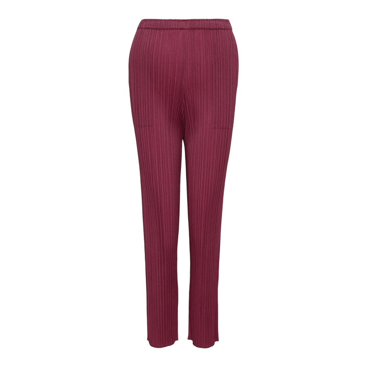 Club21 - PLEATS PLEASE ISSEY MIYAKE - Lamp Shade Pants - PLEATED PANTS - Dark Red